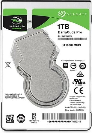 Hard disk i brendshëm Seagate BarraCuda Pro ST1000LM049, 1TB, 2.5 inç, 128MB buffer