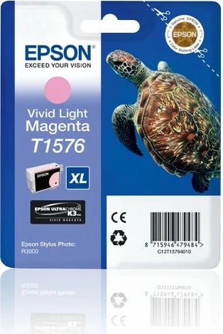 Toner Epson Turtle T1576, Vivid Light Magenta, High (XL) Yield, 25.9 ml