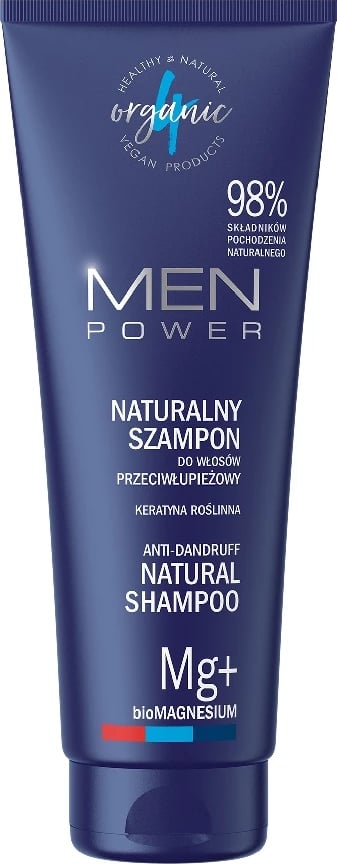 Shampon për burra 4organic Men Power Natural Anti-Dandruff, 250ml