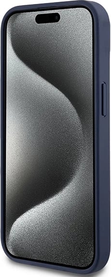 Mbështjellës DKNY Mono Stripe & Metal Logo për iPhone 15/14/13, Kaltër
