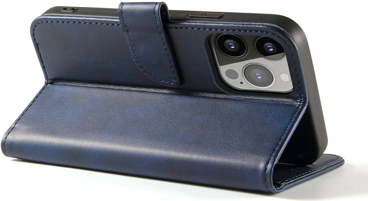 Mbështjellës Hurtel Magnet Case për Xiaomi Redmi Note 12, me kapak, portofol dhe qëndrim, kaltër