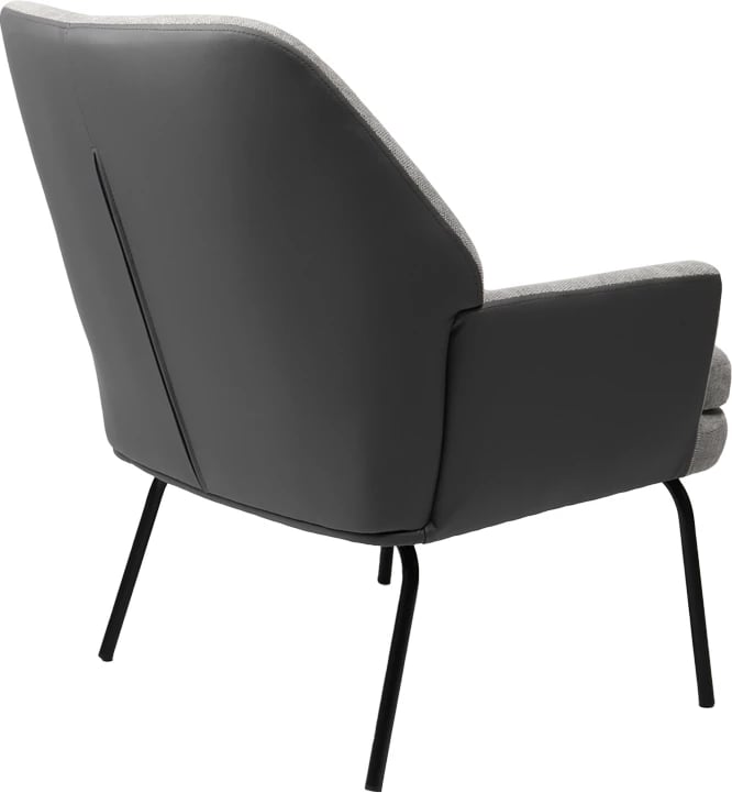 Fotelje Kieran, material stof, këmbë të zeza, 67x89x86cm