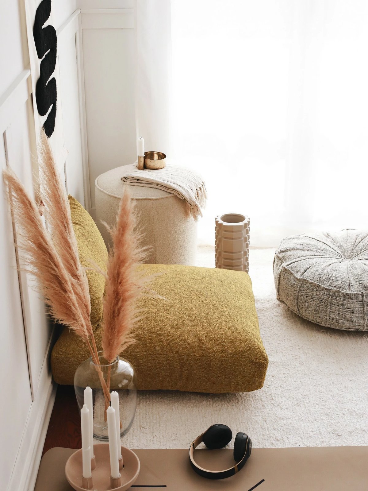 Jastëk TEDDY Atelier del Sofa, ngjyrë mustard, 70x27x70cm