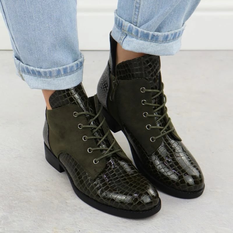 Çizme femrash Vinceza 26-16477, të gjelbra