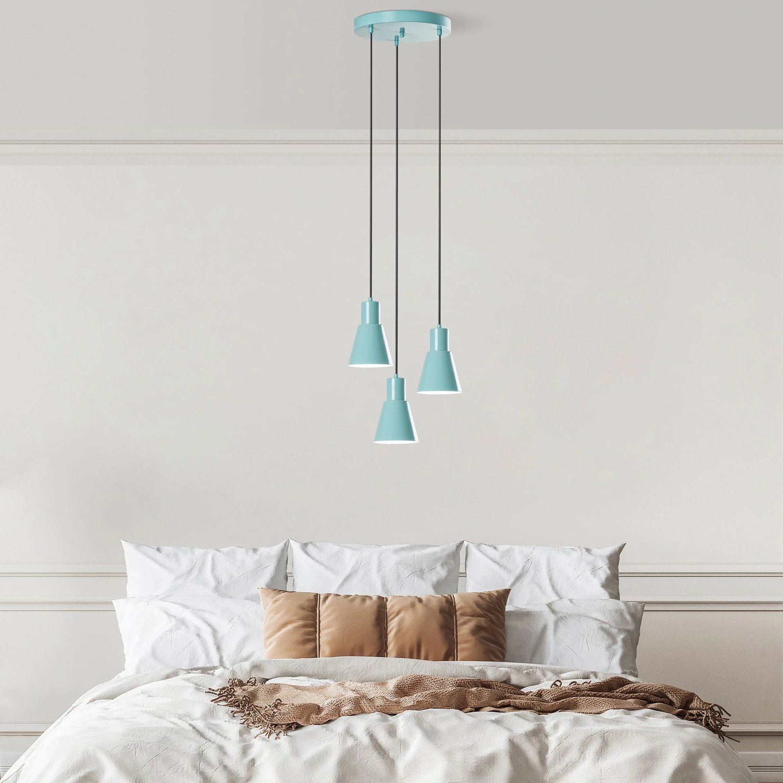 Llambë tavani Opviq, Konikkem - 6357 - 3, ngjyrë turquoise