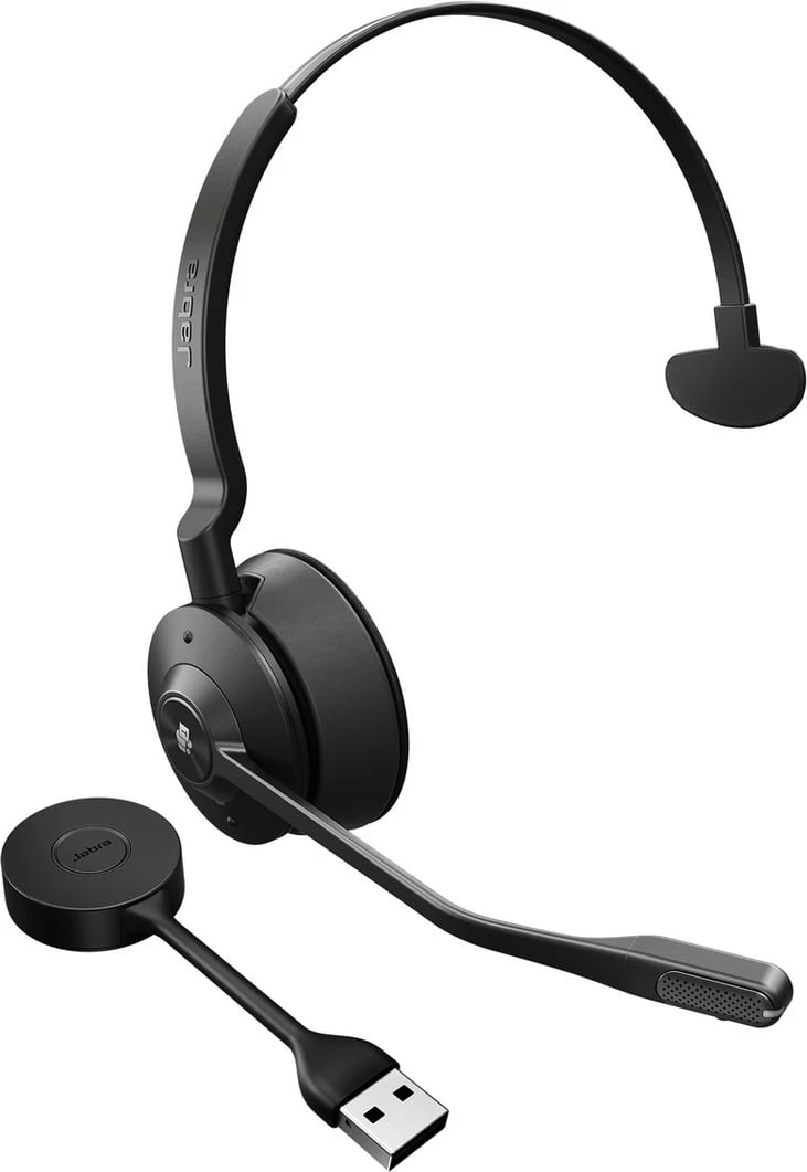 Headset Jabra EN55MA1 9553-450-111 pa tela me marrës USB Type-A, mikrofon me boom, ear-mounted, e zezë