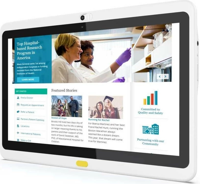 Tabletë ALLNET Medical PoE 15 Zoll, RK3568, 4GB/16GB, bardhë