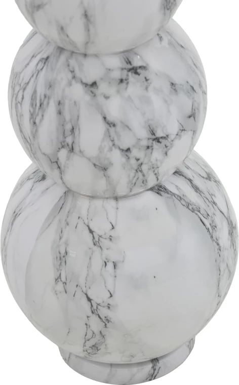 Vazo Lopel Inart metalike, ngjyrë e zezë-ari, D26x87cm