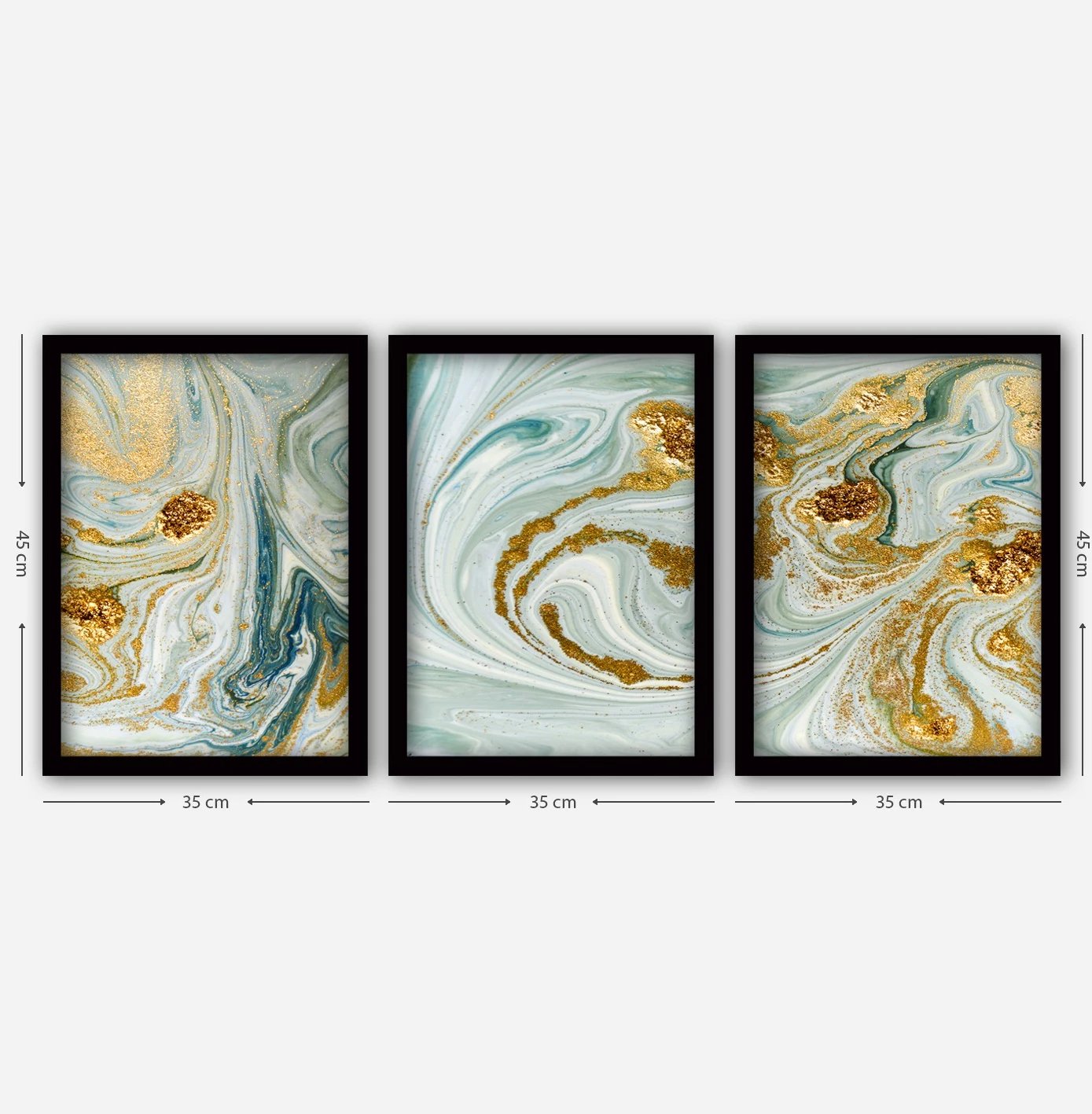 Pikturë dekorative me kornizë (3 pjesë), Wallity, 3SC116