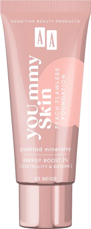 Fondatinë AA YOU.mmy Skin Peach Flawless Mineral 03 Beige 30ml