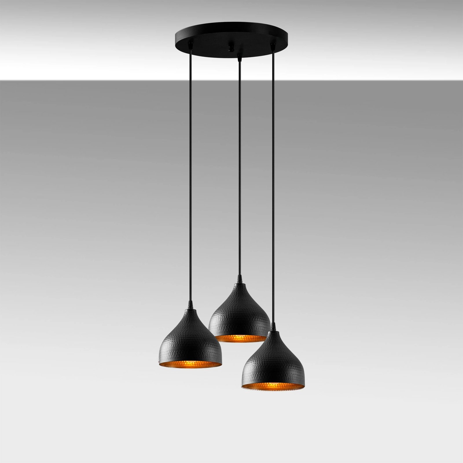 Llambë tavani Opviq, Tattoo - 6201, e zezë, lartësi e rregullueshme