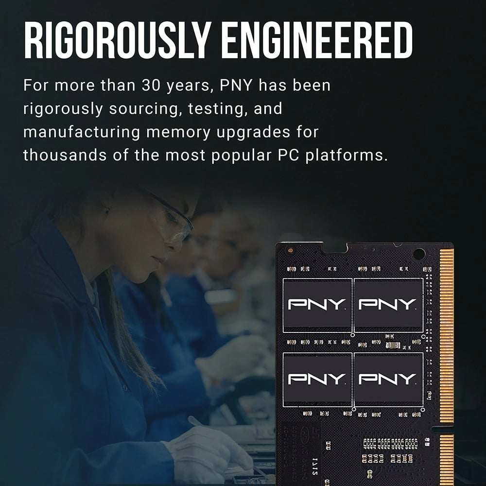 RAM Memorje PNY MN16GSD43200-TB, 16GB, DDR4 SODIMM, 3200 MHz, CL22
