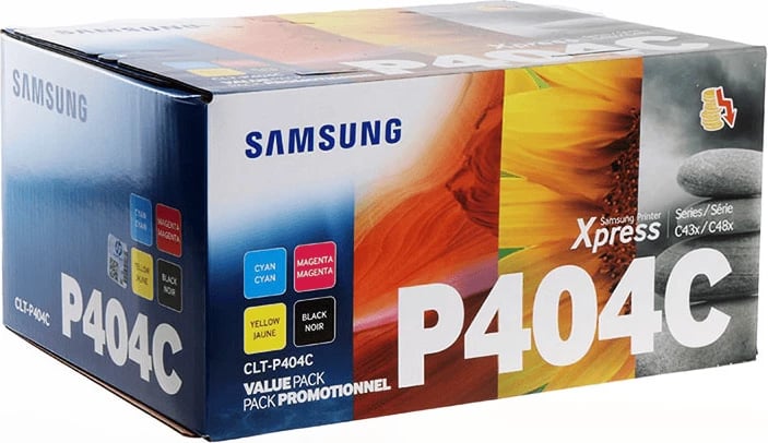 Toner, Samsung, CLT-P404C SU365A, rendiment deri 4500 faqe, multipack 4 copë, e zezë/cian/magenta/e verdhë