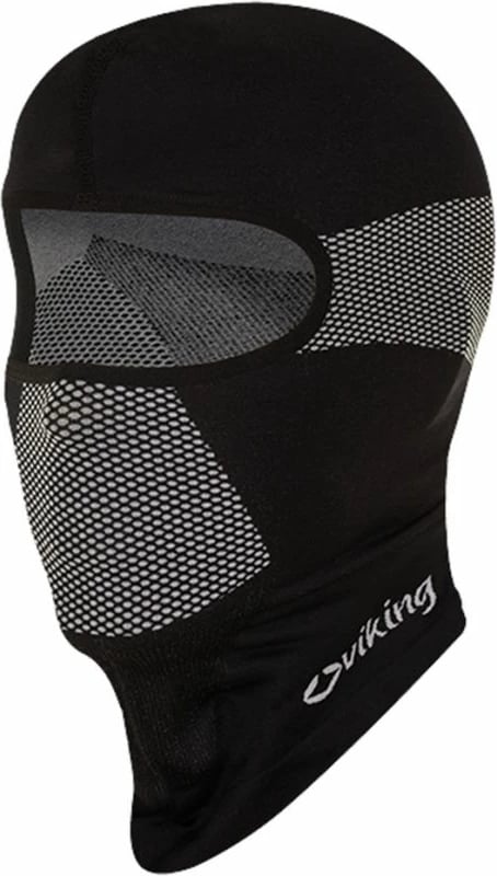 Balaclava Termoaktive për Sporte Dimërore Viking Sigurd, e Zezë