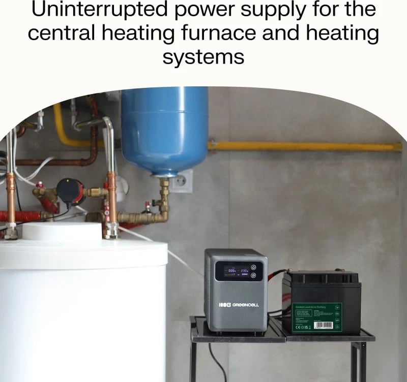 Kasë UPS Green Cell PowerCore UPSLPPC800, 800W/1200VA, e zezë Kasë UPS Green Cell PowerCore UPSLPPC800, 800W/1200VA, e zezë