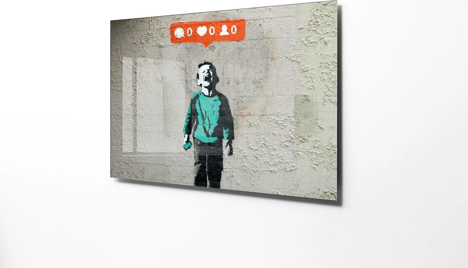 Pikturë dekorative prej xhami të temperuar, shumëngjyrëshe, Wallity UV-578, 30x45cm