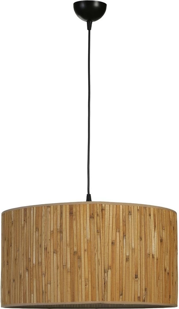 Llambë tavani Opviq, bambu dhe e zezë, 45x70cm