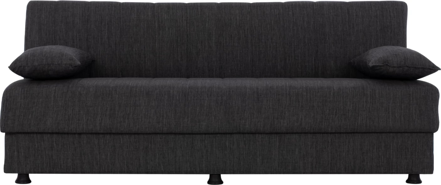 Sofa shtrat tre vendesh, ngjyrë gri, këmbë të shkurtra, pa krahë, FH3239.03