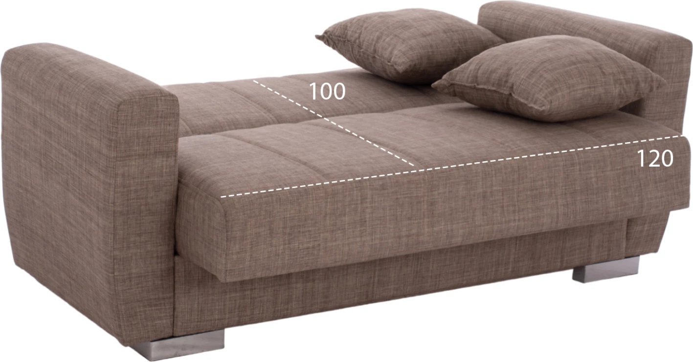Divan shtrat FH3241.02, 150x84x88cm, bezhë, 2 vendesh