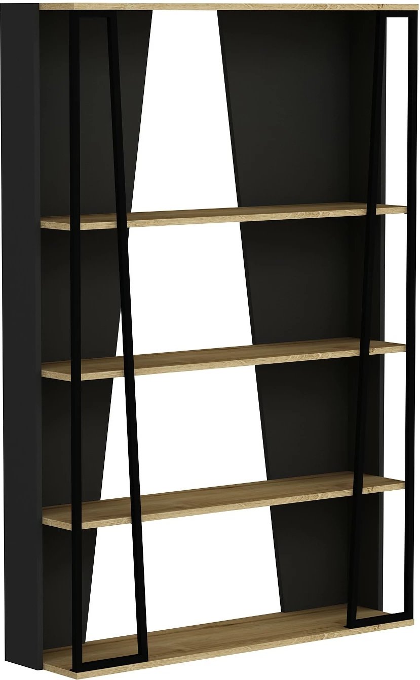 Raft librash Hanah Home, Lissa, ngjyrë e zezë