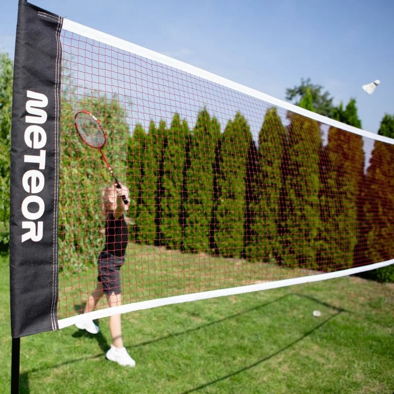 Rrjetë badminton Meteor, unisex, e kuqe