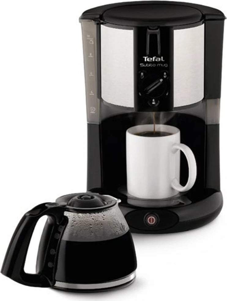 Aparat kafeje, Tefal, CM290838, 1.25L, 1000W, fikje automatike dhe mbajtje ngrohtë, e zezë