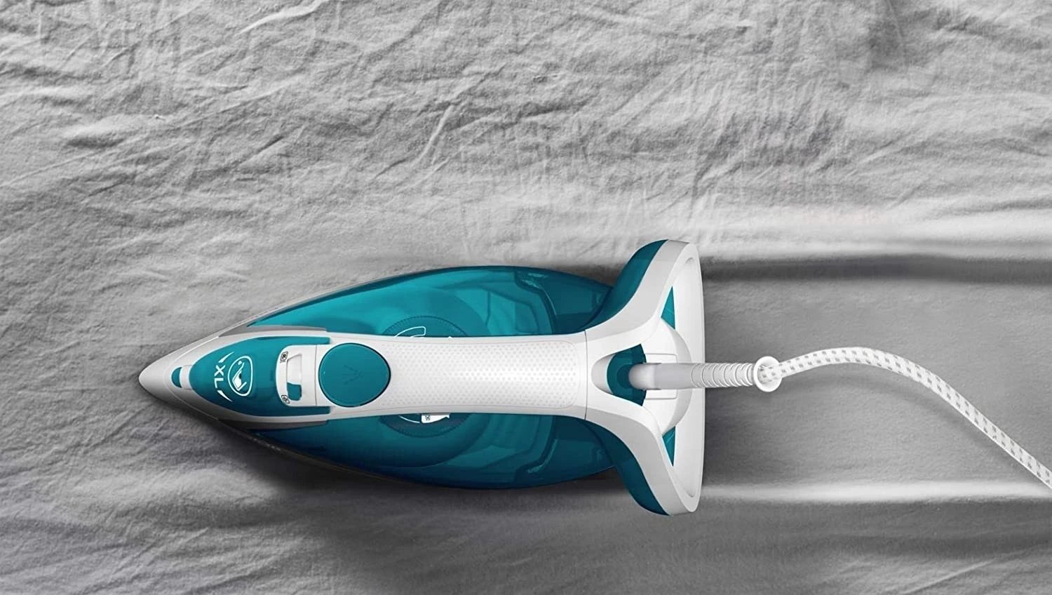 Hekurosja me avull Tefal Easygliss Plus, e bardhë-jeshile