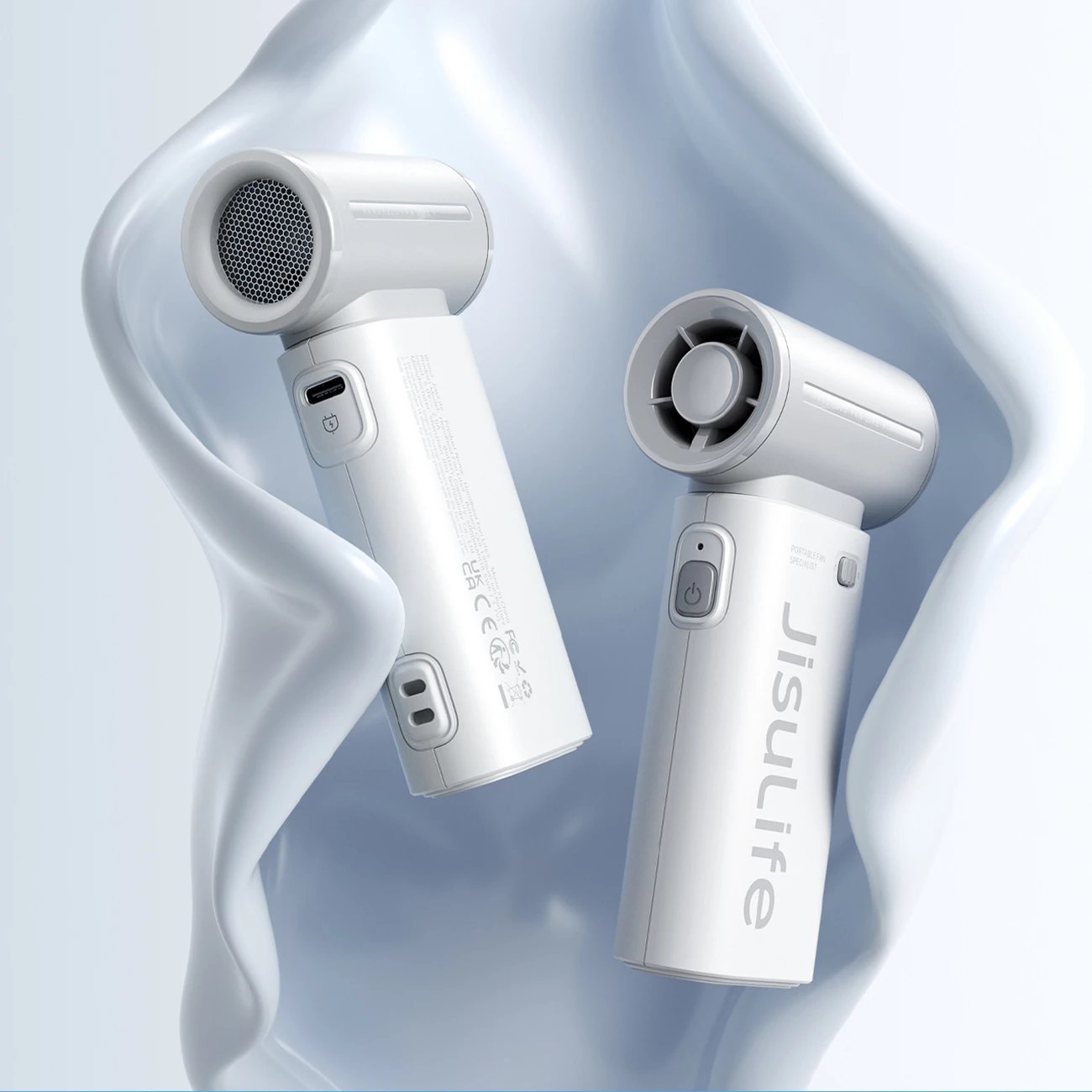 Ventilator dore Jisulife Life9, 5000mAh, USB-C, Gri