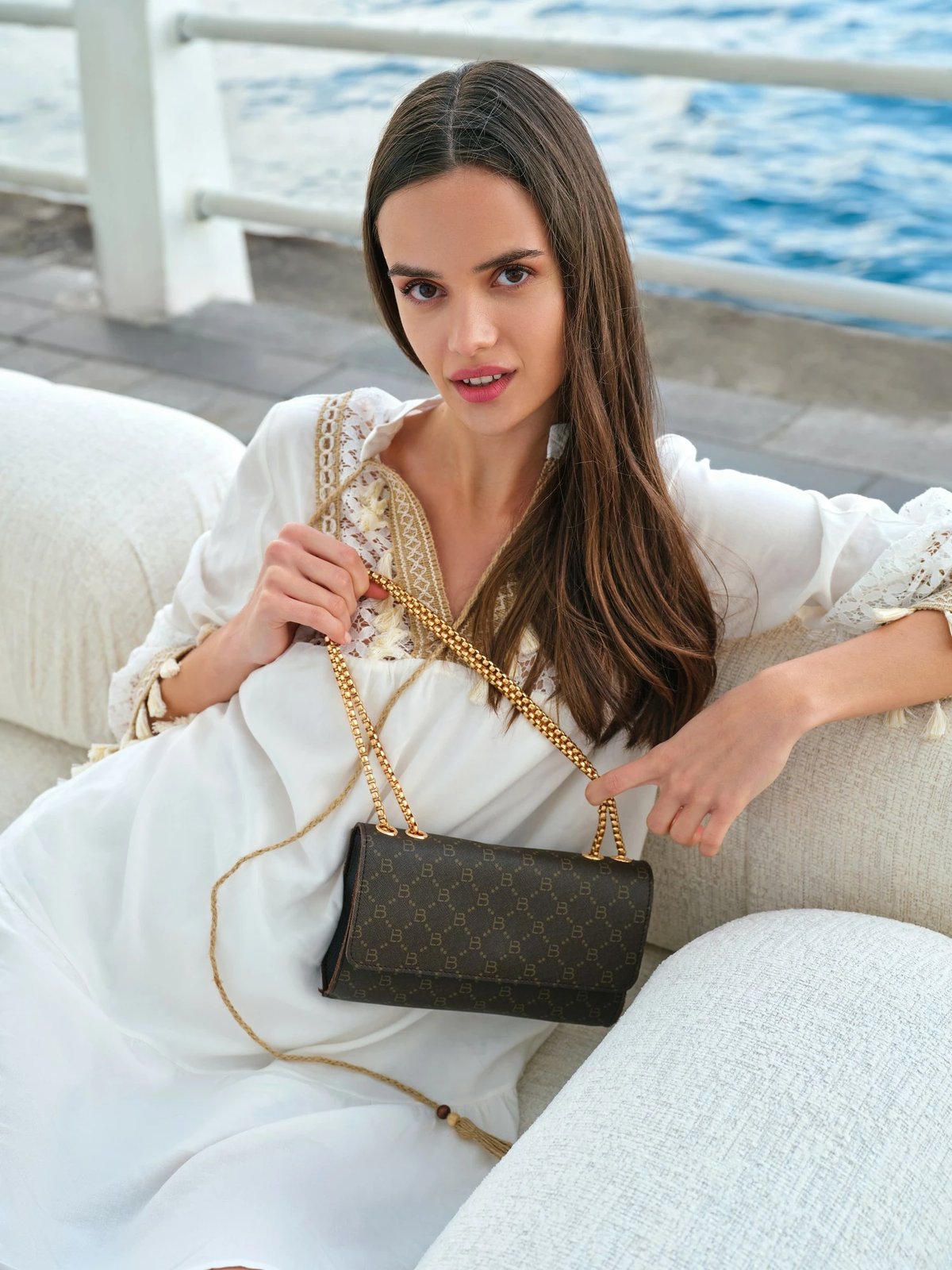 Çantë crossbody Lucky Bees, 1283 v2, ngjyrë kafe