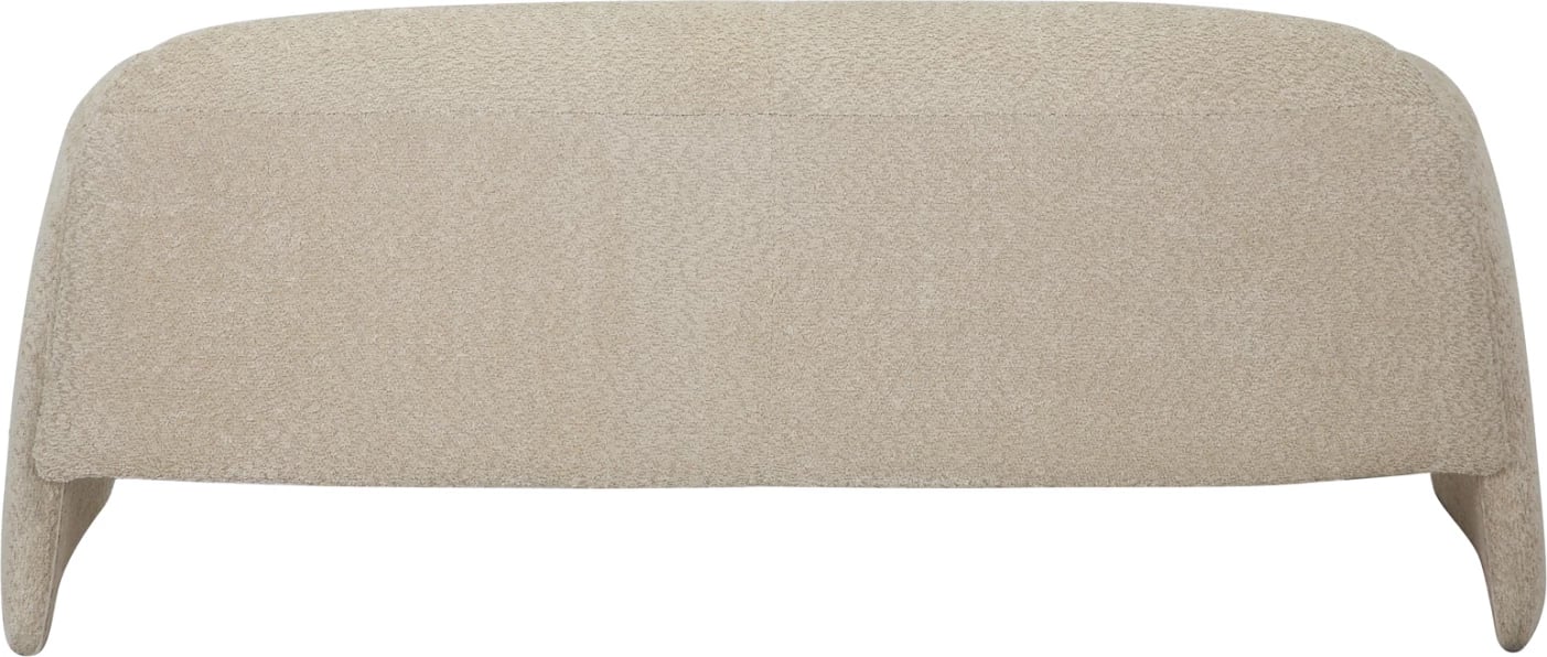 Divan 2-ulësesh TREK FH9680.03, kornizë metali, stof boucle, ngjyrë bezhë, 160x80x63H cm