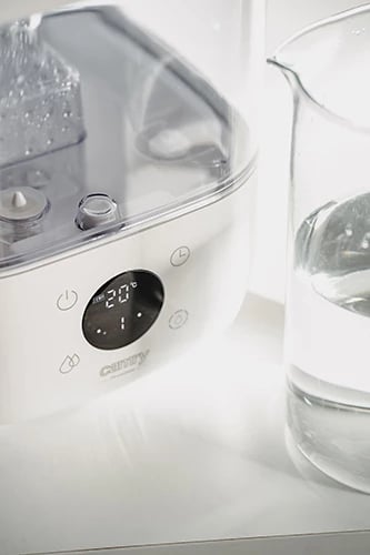 Lagështues ajri ultrasonik, Camry, CR 7973, depozitë 5L, ekran LED, aromaterapi, i bardhë