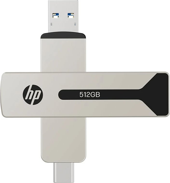 Pendrive HP 911 Pro, 512GB, USB 3.2/USB-C, Nickel