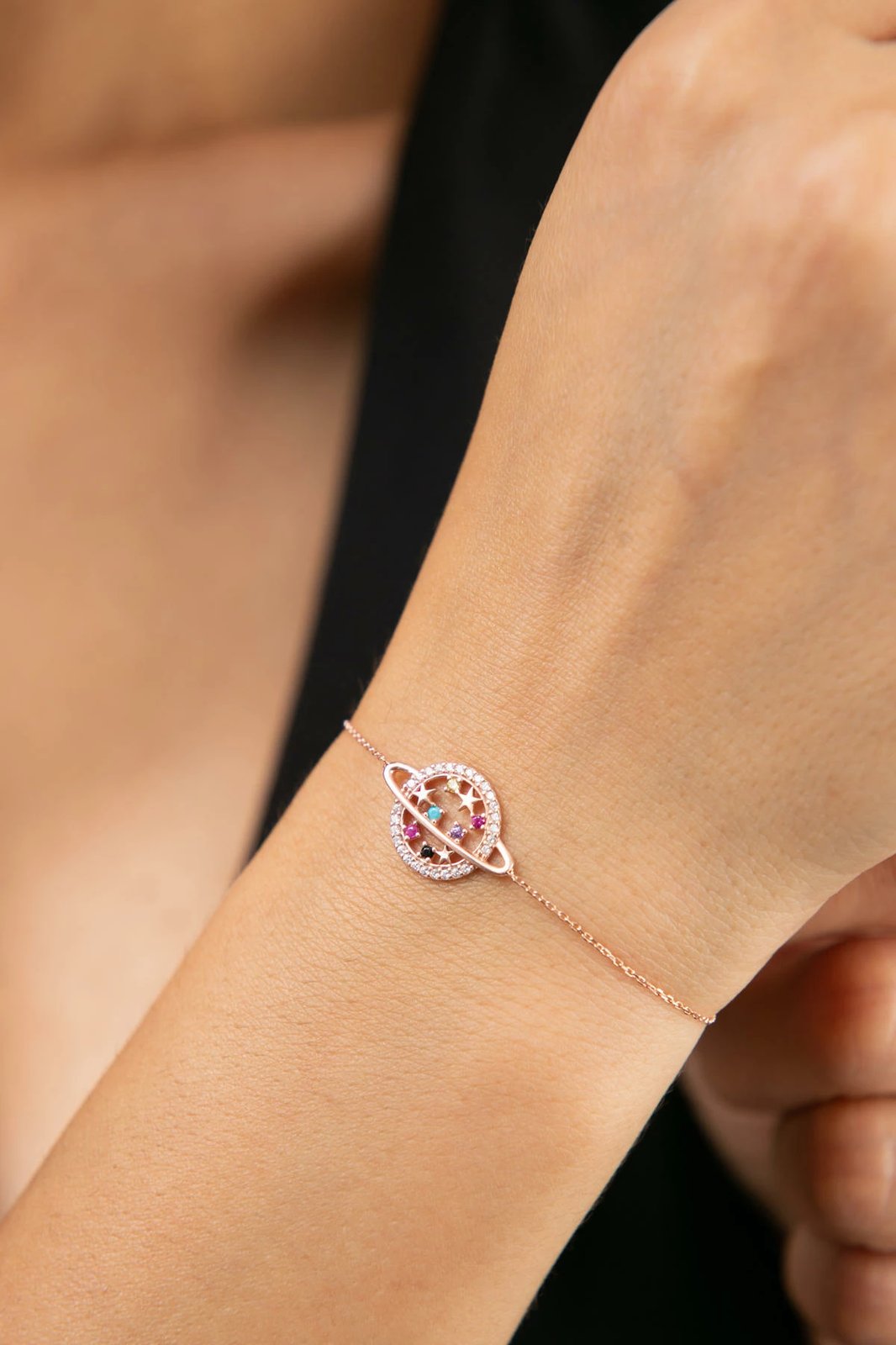 Byzylyk argjendi Elika Silver, shumëngjyrësh, FA182362