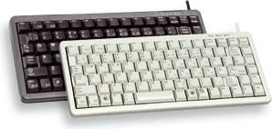 Tastierë Cherry kompakte, Combo (USB + PS/2), DE, Wired, QWERTY, e zezë