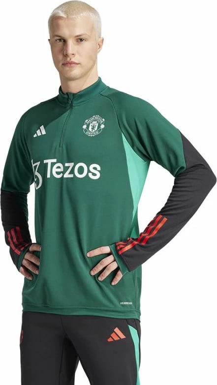 Duks për stërvitje futbolli adidas Manchester United, për meshkuj, jeshil Duks për stërvitje futbolli adidas Manchester United, për meshkuj, jeshil