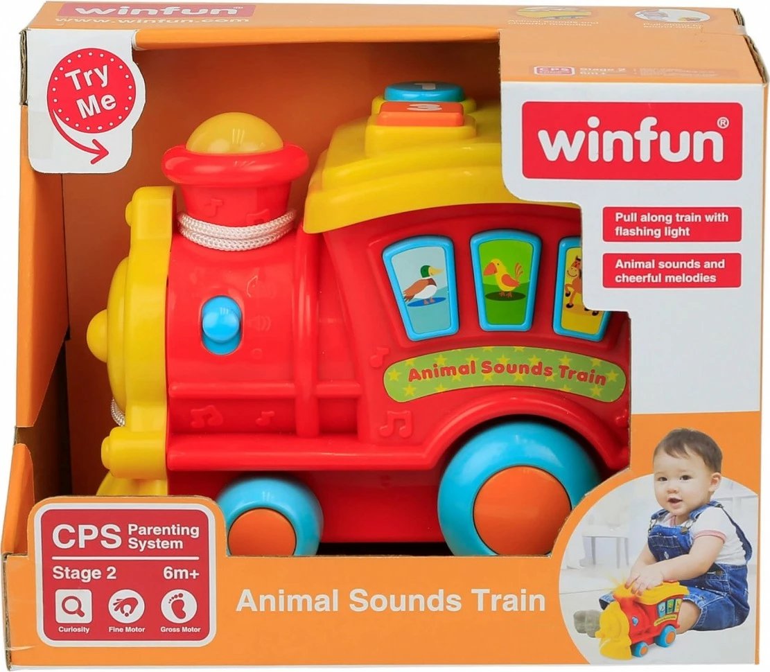 Lodër tren interaktiv Smily Play Ciągacz Lokomotywa Czu Czu, plastikë, me drita e tinguj, shumëngjyrëshe