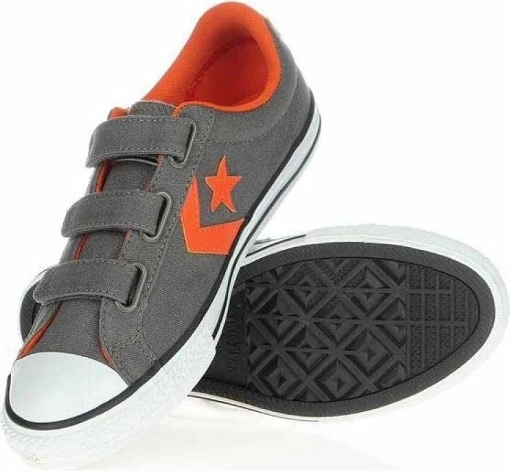 Atlete për fëmijë Converse, gri/portokalli