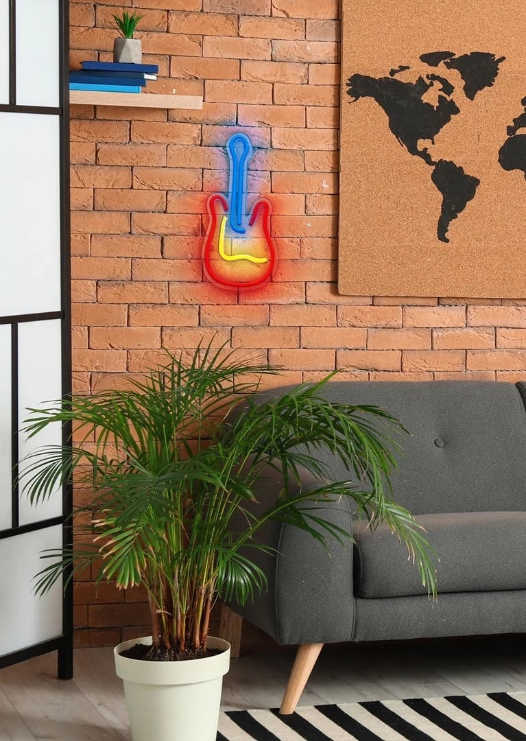 Dritë LED Actis Neon Guitar, Multikolor