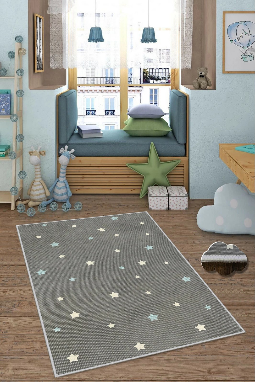 Qilim (60 x 100) Conceptum Hypnose, WOOKECE019-MAVİ