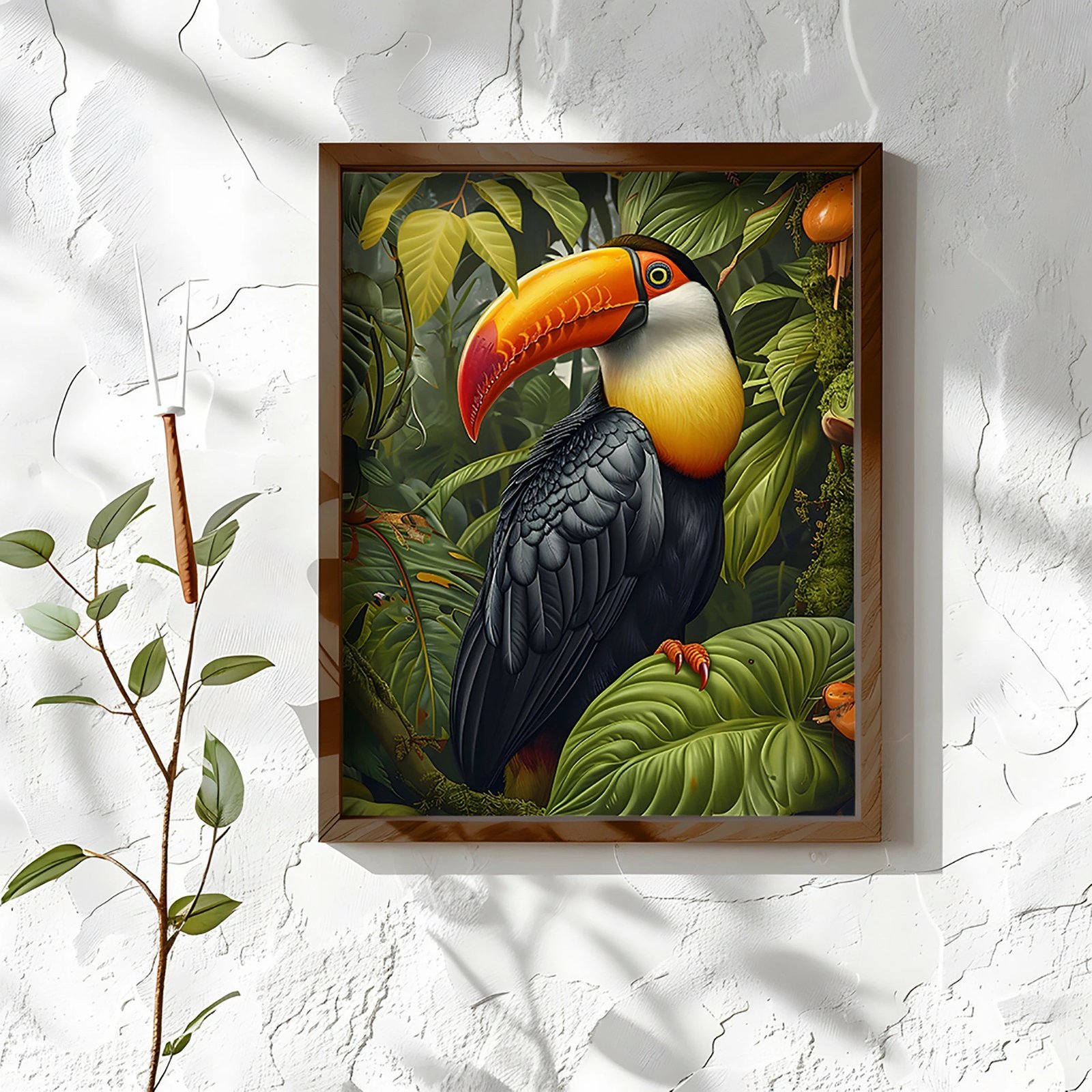 Pikturë dekorative me kornizë MDF, Wallity, AI190, shumëngjyrëshe, 35x47x3.5cm