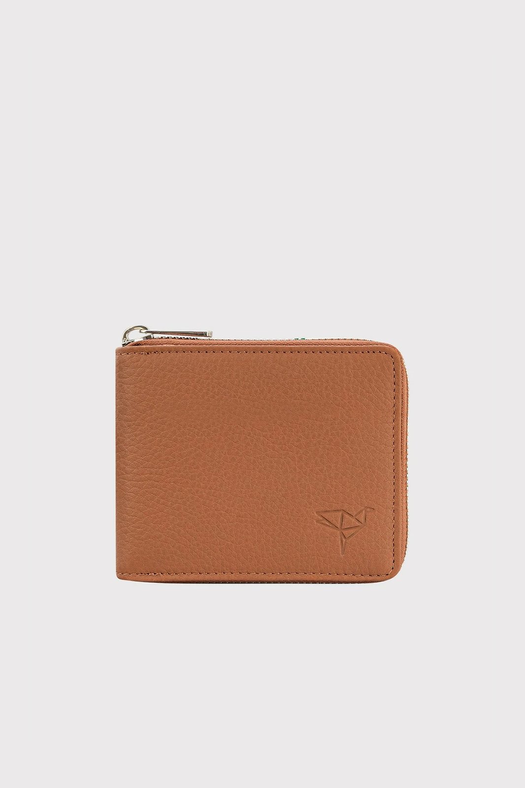Portofol unisex Zoozie Bags Carole, ngjyrë tan, lëkurë natyrale