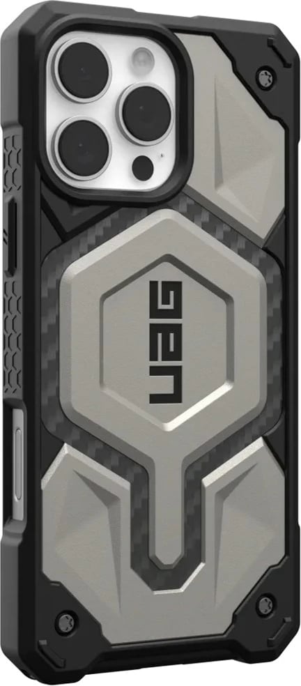 Mbështjellës Urban Armor Gear Monarch Pro për iPhone 16 Pro Max, Titanium