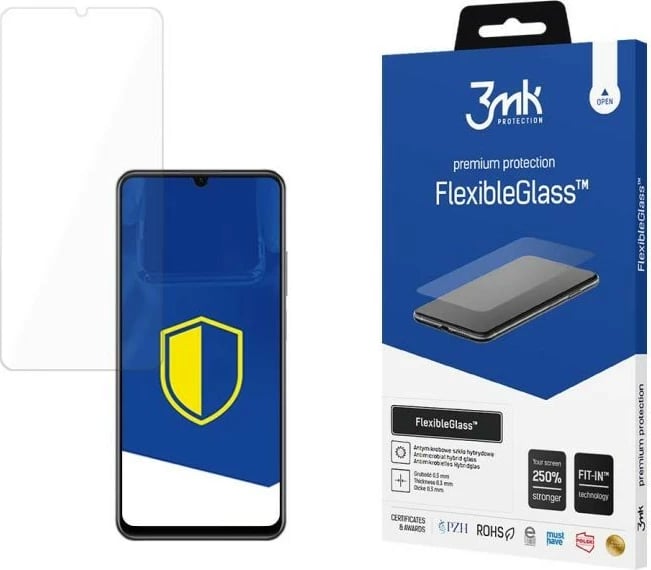 Mbështjellës xhami hibrid 3MK FlexibleGlass për Realme Note 50, Transparent