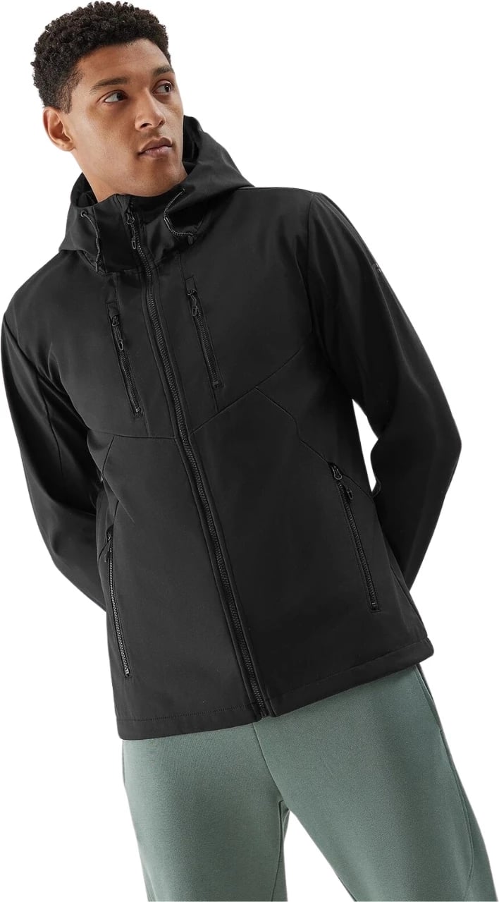 Jakne softshell për meshkuj 4F, e zezë