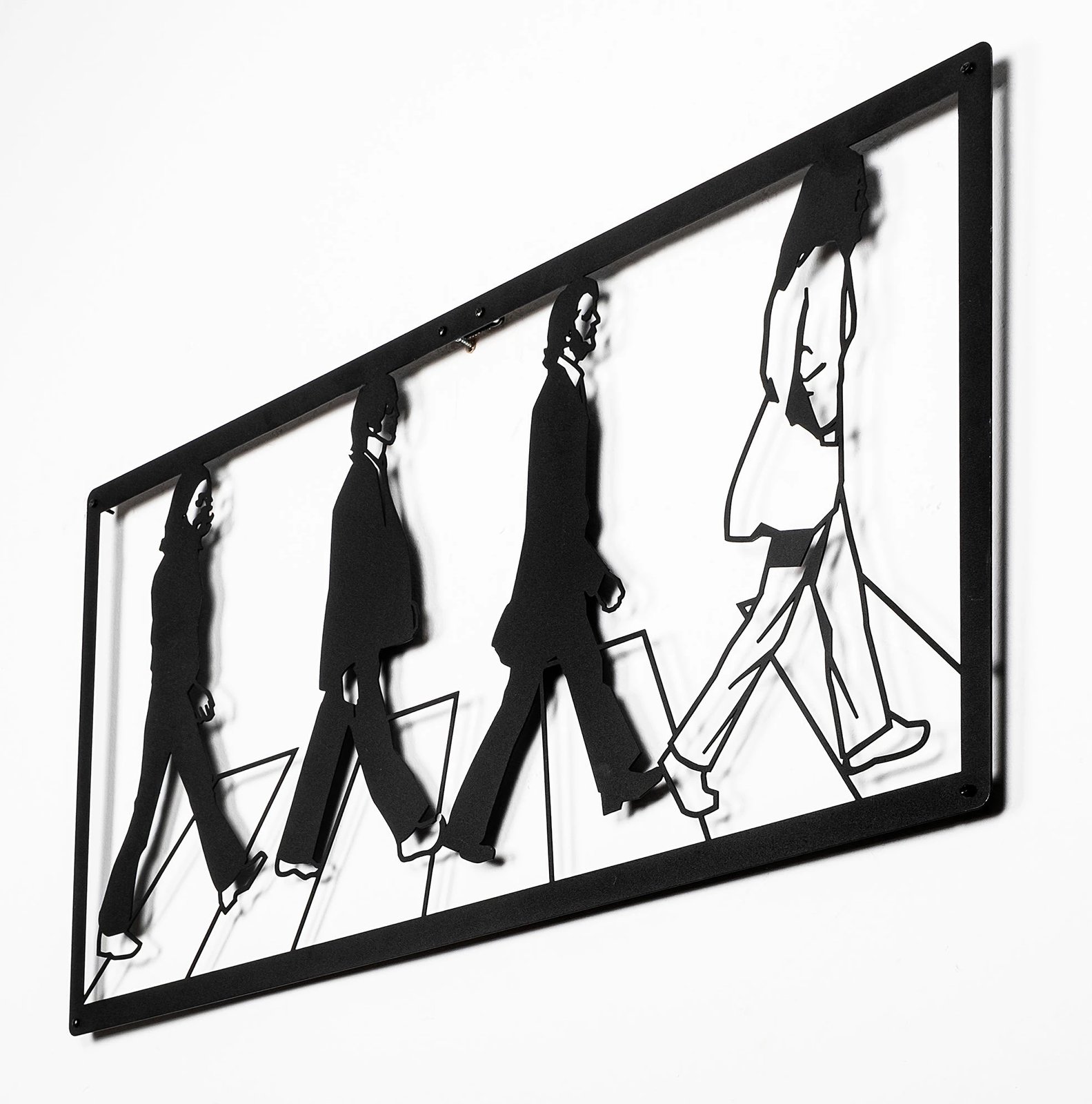 Aksesor dekorativ metalik për mur, Wallity, The Beatles