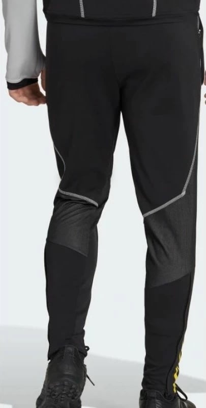 Pantallona për meshkuj adidas Tiro 23 Competition Training, të zezë me elementë të verdhë