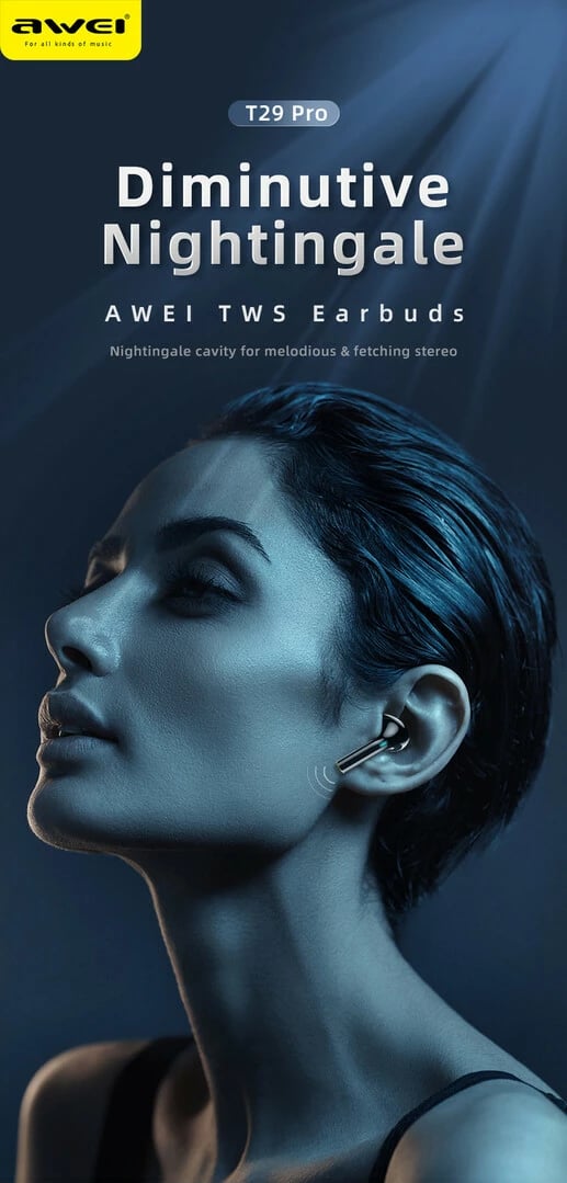 Kufje Me Bluetooth AWEI T29Pro (Kalter)