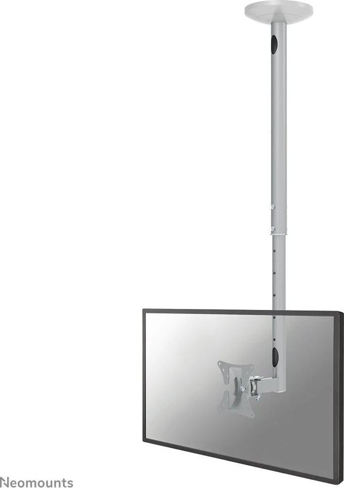 Mbajtës tavani për monitor/TV Neomounts FPMA-C050SILVER, 10-30 inç, rregullim lartësie, argjendtë
