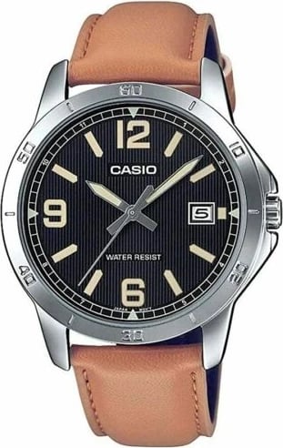 Orë dore për meshkuj Casio Collection Casual Date, kafe
