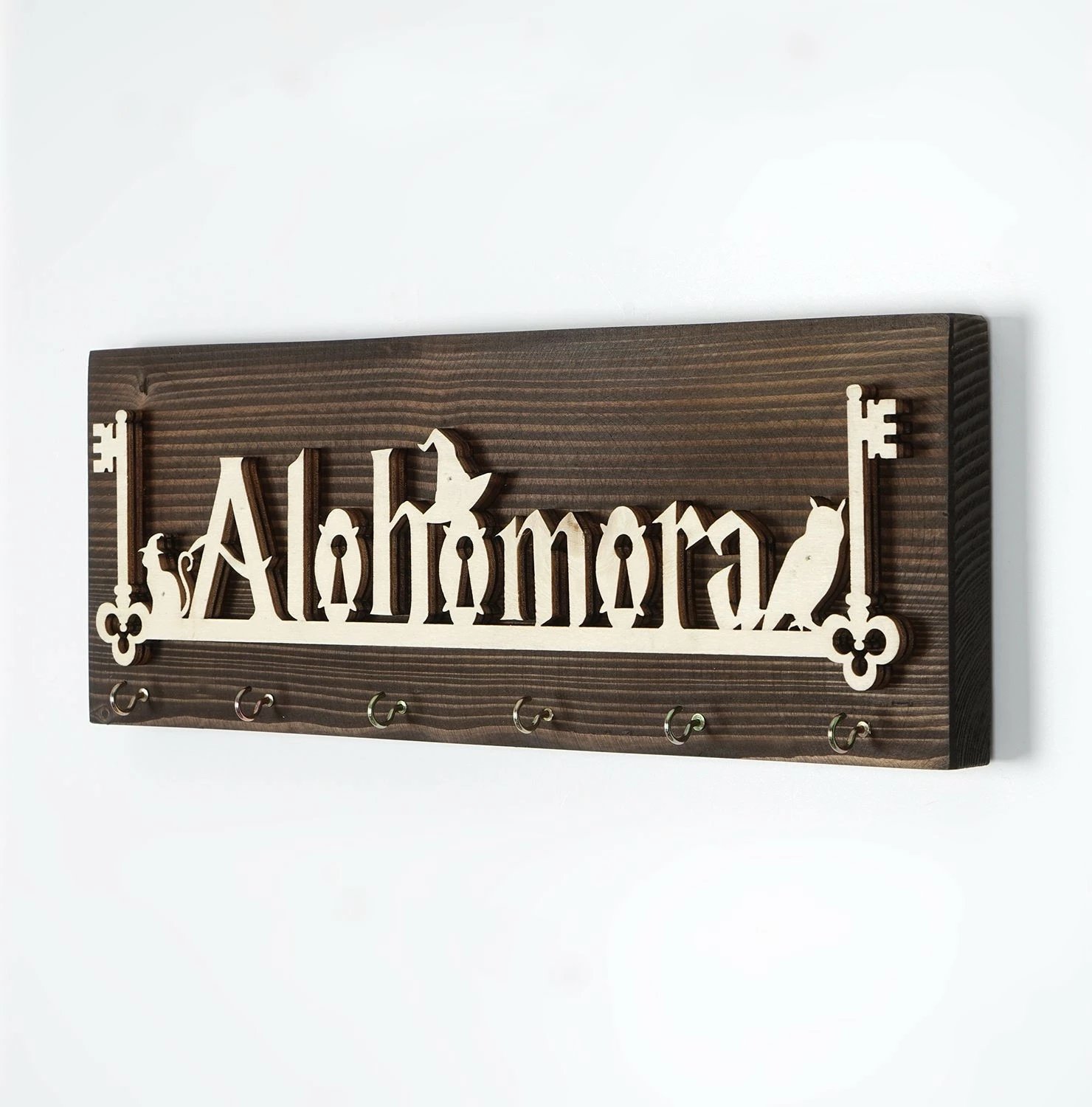 Mbajtës çelësash prej druri për mur, Wallity, LAZ157